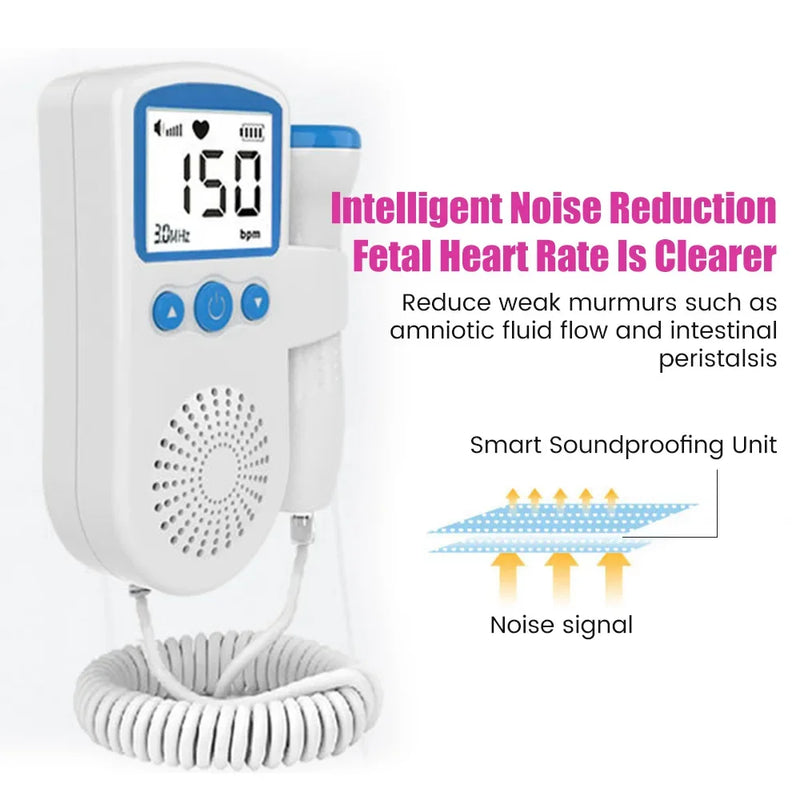 Droship  Doppler Fetal Portable Pregnant Baby Heart Rate Monitor