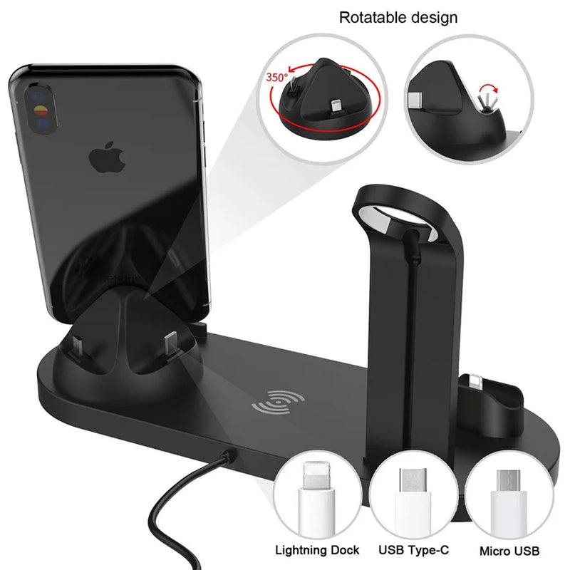 Carregador Wireless Fast charging 7 em 1